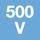 Nominālais spriegums 500 V