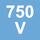 Nominālais spriegums 750 V